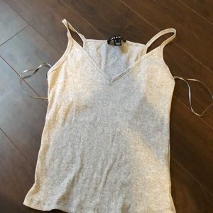 Gray tank top V-neck in good condition